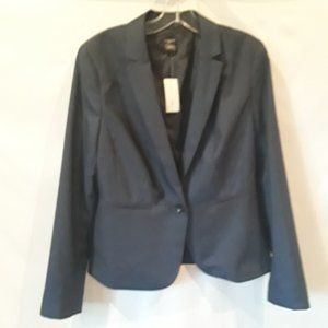 NWT Ann Taylor one button navy blazer